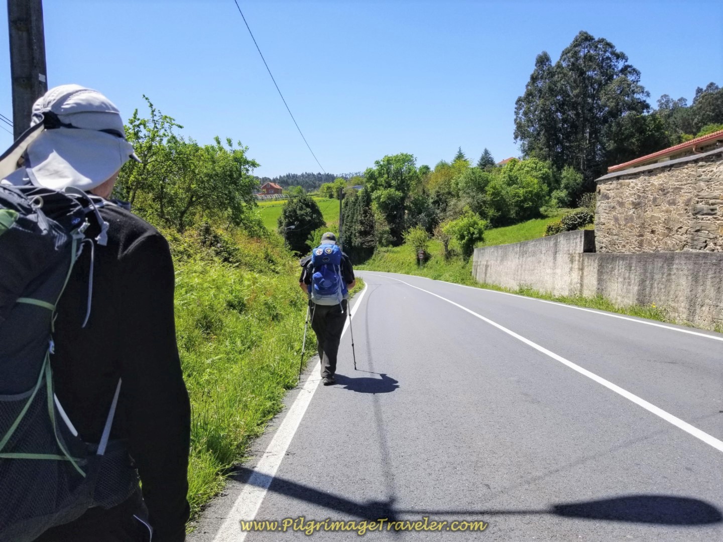 Rob and Steve on the DP-0105 on day five of the English Way