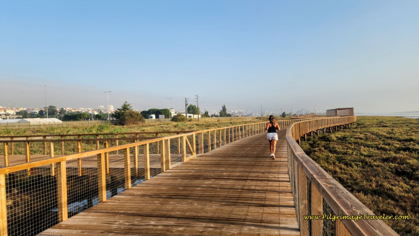 Continue Along the Loures Riverside Boardwalk