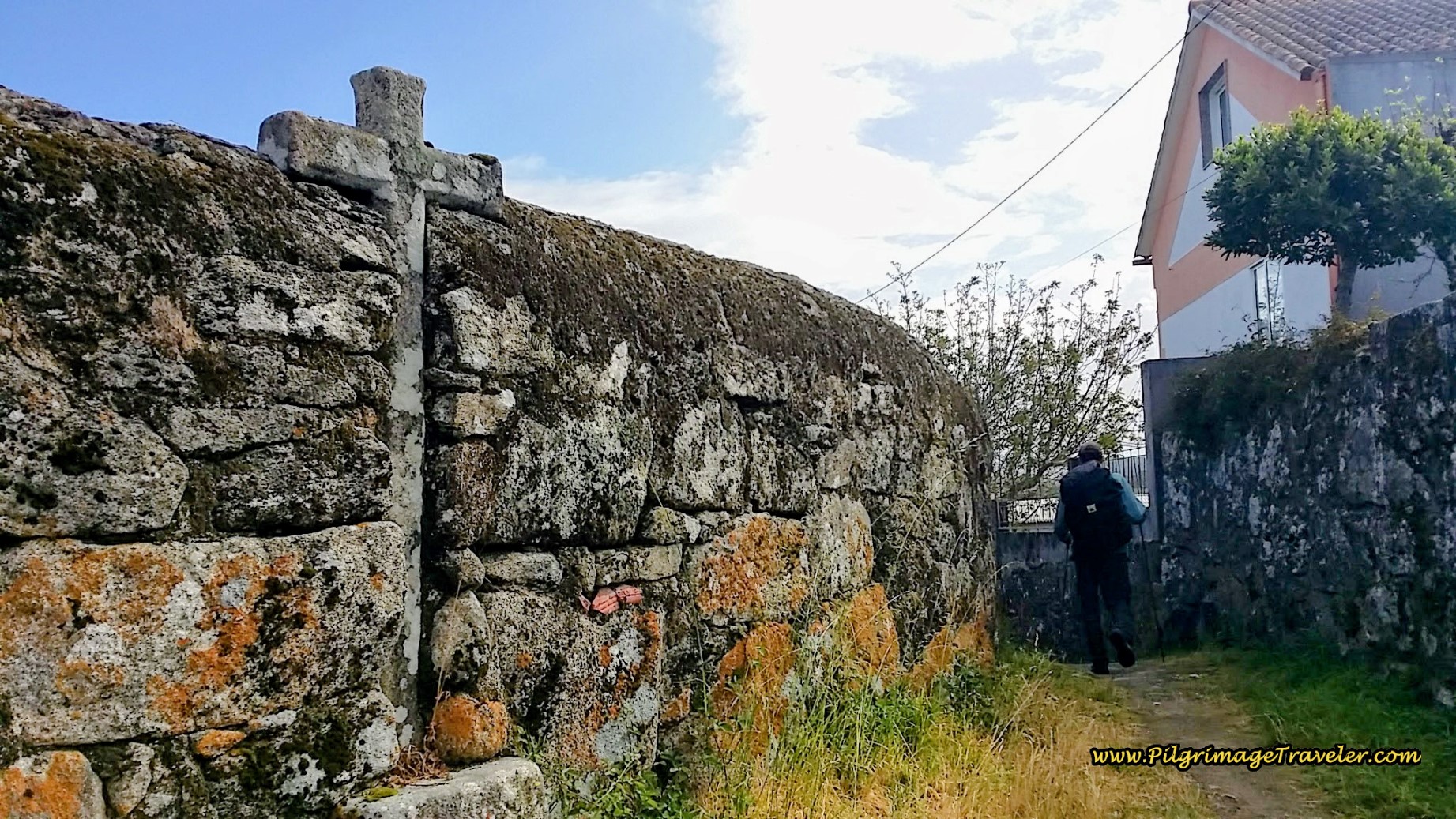 One of many Crosses Embedded in a High Wall