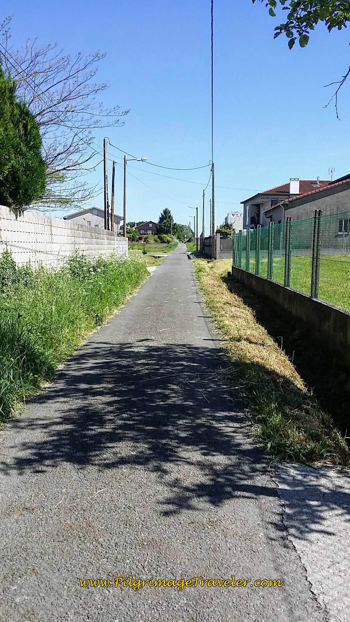 The Straight Away on Tarrío Street on Day Twenty-Four, Portuguese Camino