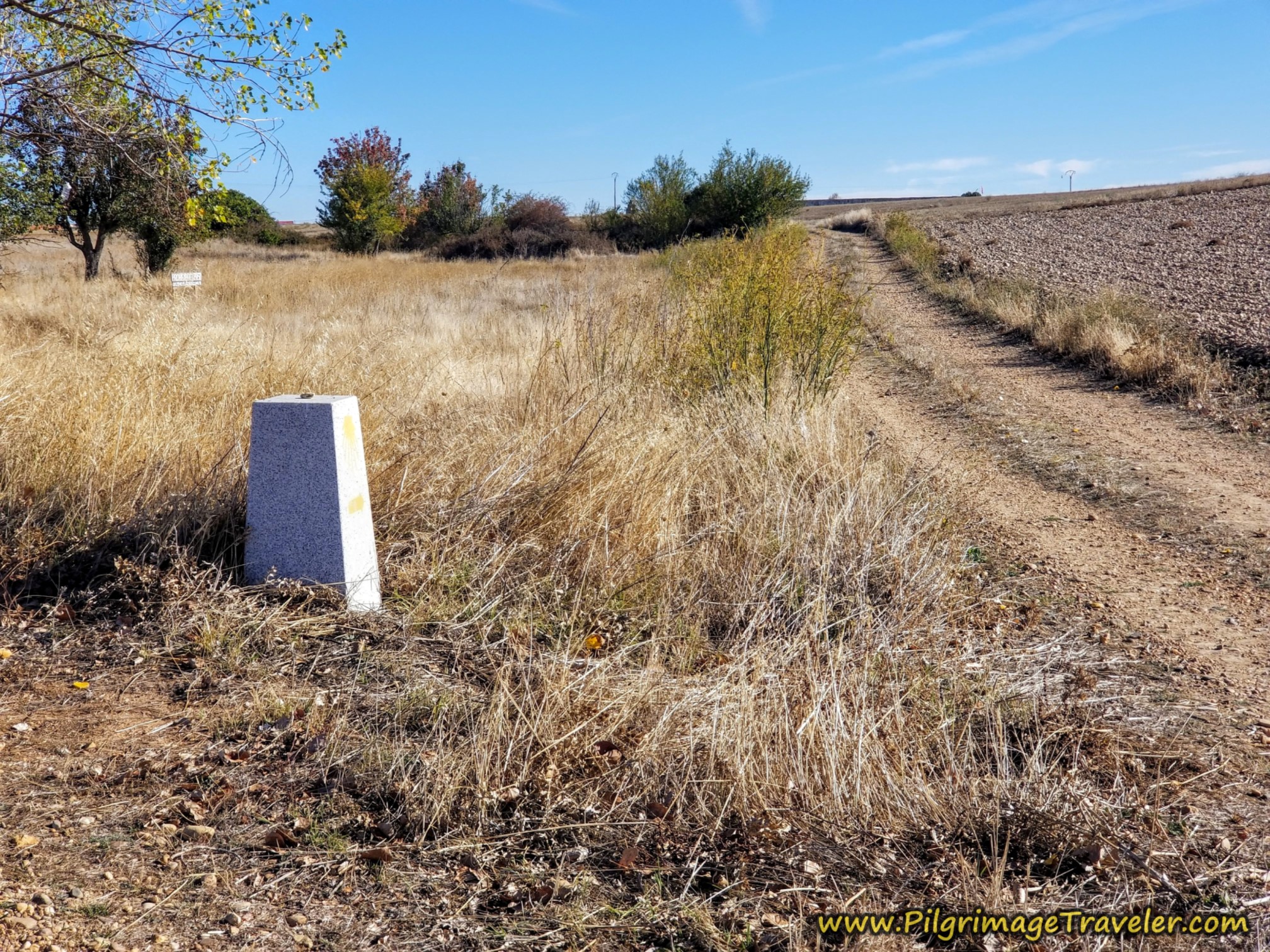 Keep straight toward Riego del Camino on the Vía de la Plata from Montamarta to Granja de Moreruela