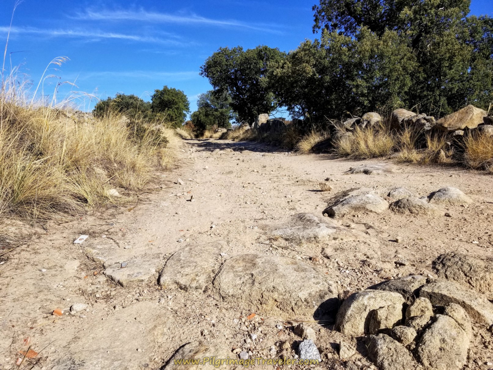 Vestiges of continuing ancient road on day one of the Camino Teresiano Vestiges of continuing ancient road on day one of the Camino Teresiano