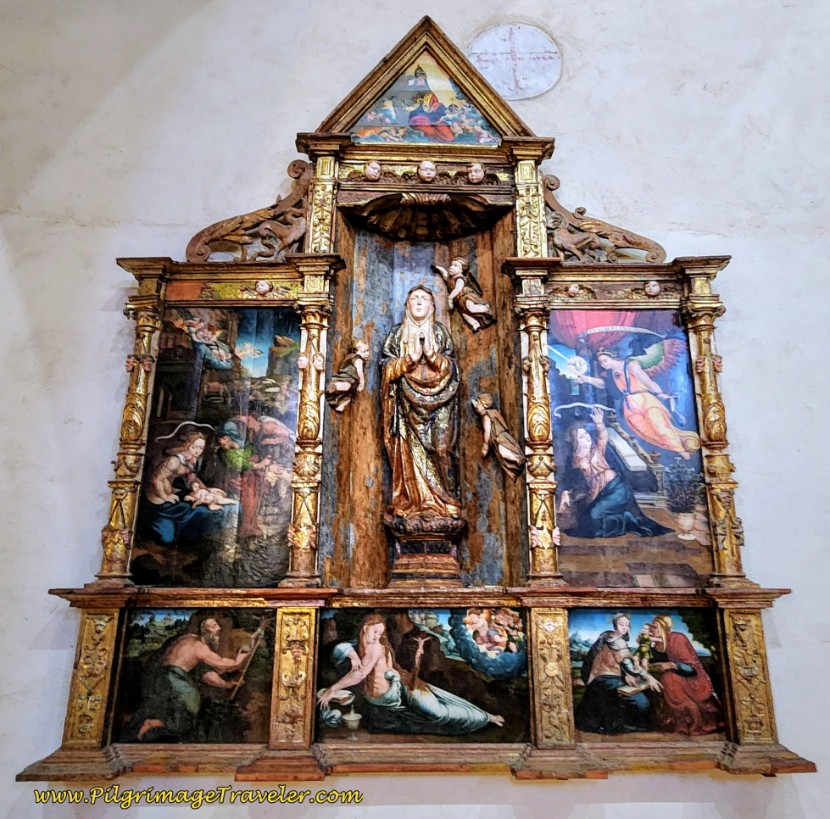 Assumption of Virgin Mary, 1582 Altarpiece: Iglesia de San Juan Bautista, Narros del Castillo