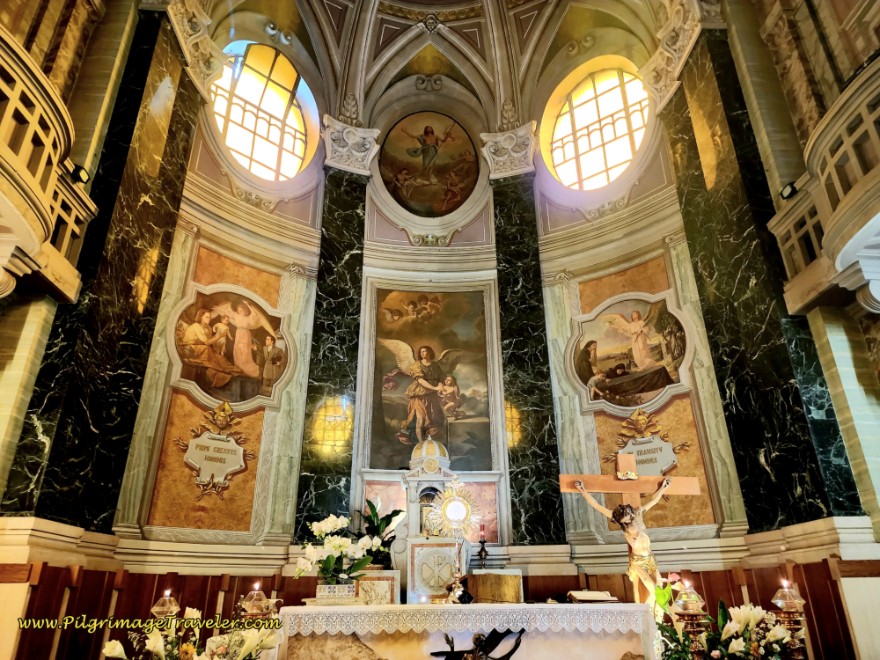 Way of St. Francis: Day Twenty-Two, Monterotondo to Monte Sacro - Chiesa Santi Angeli Custodi Dome Frescoes