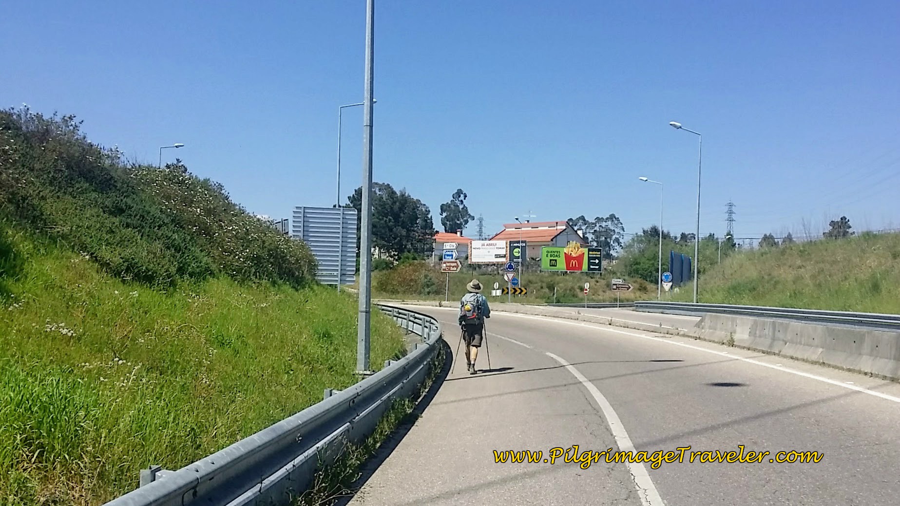 The N110 Crosses the A3 at this Roundabout