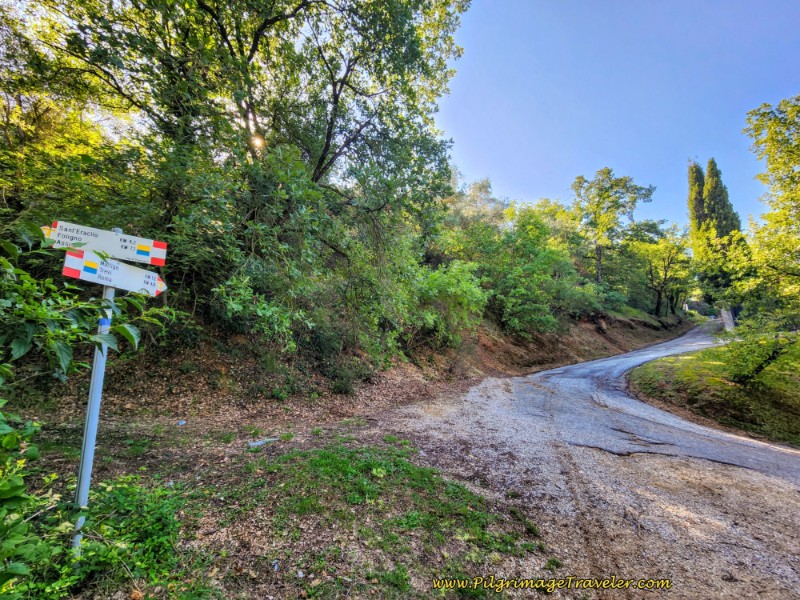 Way of St. Francis: Day Twelve, Spello to Trevi - Turn Left onto the Via San Nicolò