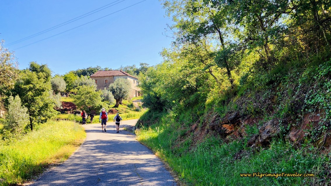 Camino Continues Along the Rua Alqueidão