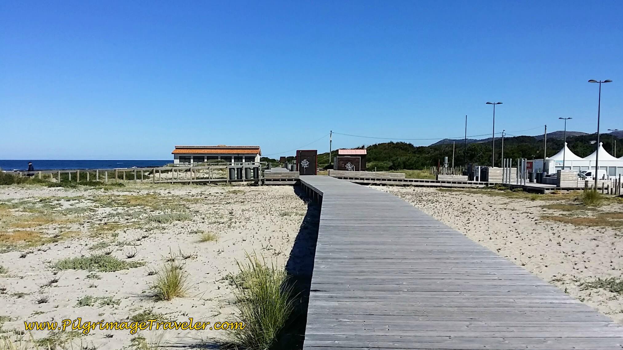 Afife Beach Boardwalk on day eighteen of the Portuguese Way on the Senda Litoral