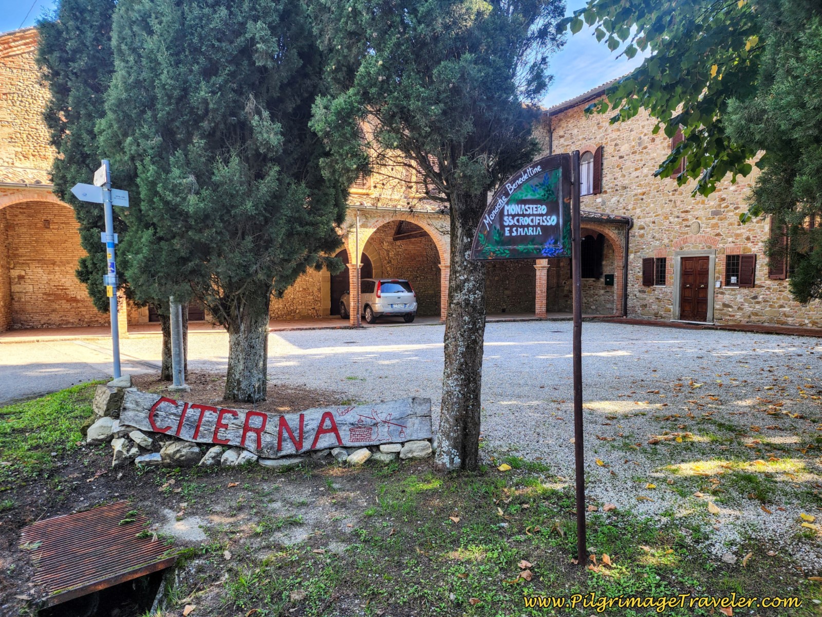 The Monastero SS. Crocifisso e S. Maria, the destination for day four on the Way of St. Francis from Sansepolcro to Citerna.