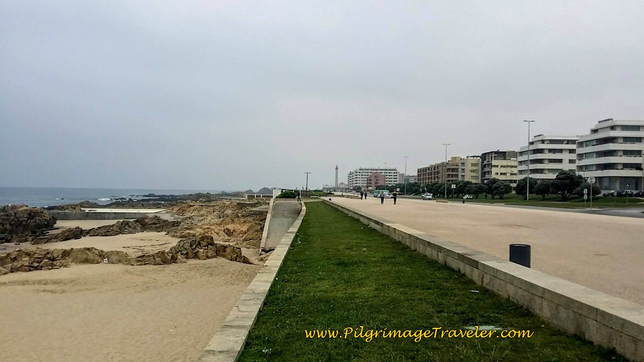 Promenade Along the Avenida Liberdade on day fifteen of the Portuguese Way on the Senda Litoral
