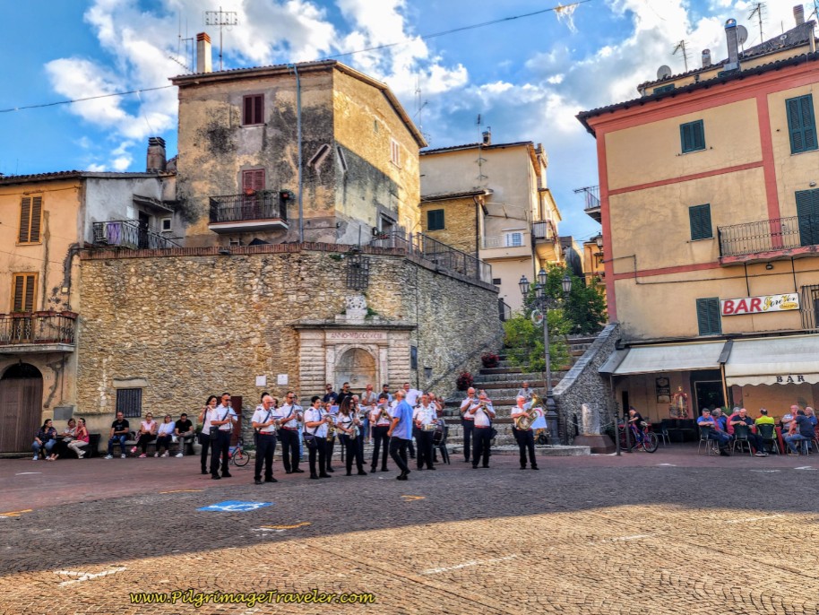 Way of St. Francis: Day Nineteen, Rieti to Poggio San Lorenzo - Santa Maria Celebrations in the Main Square