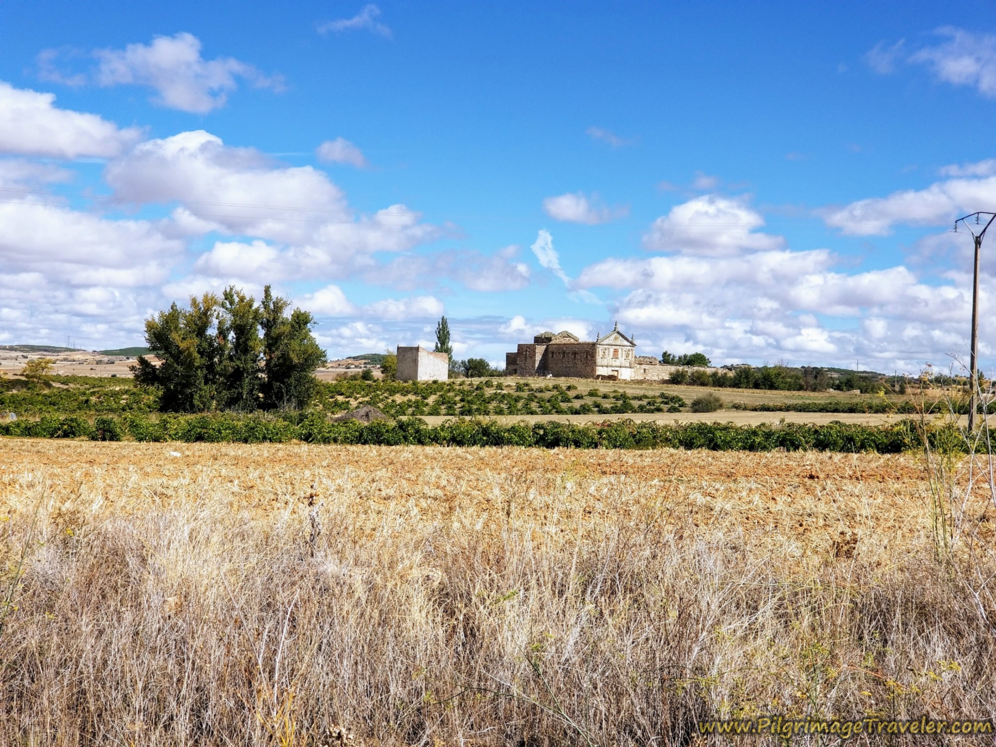 Ruined Convento de Santa María del Soto on the Vía de la Plata from Cañedino to Villanueva de Campeán