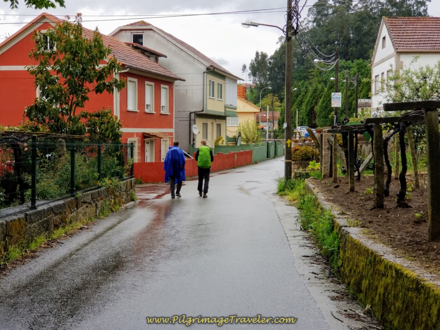 Walking Through the Suburbs of Redondela on day twenty-one of the central route of the Portuguese Camino