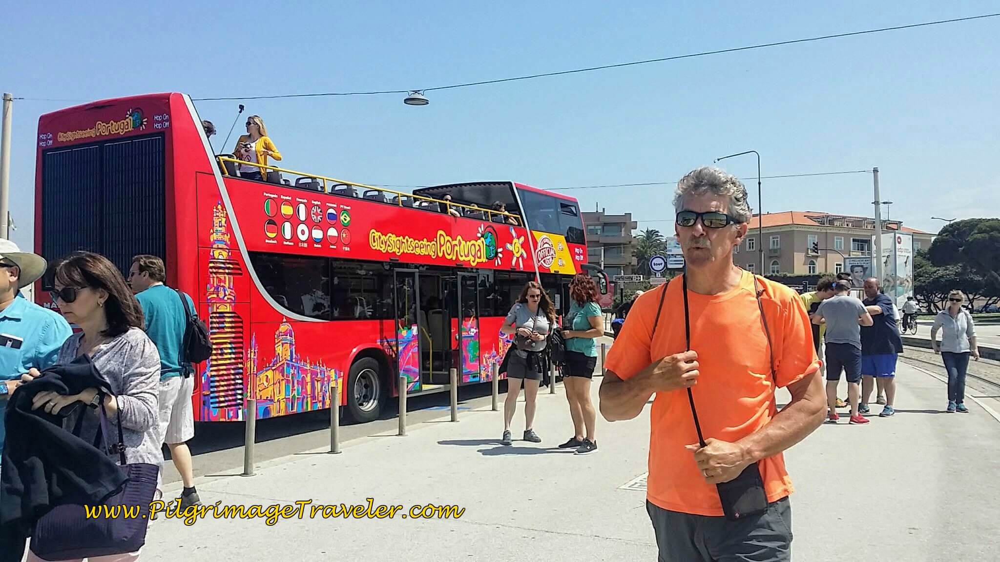 Rich and the Red Line Hop On Hop Off Tourist Bus in Porto, Portugal