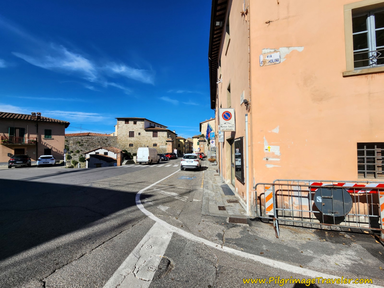 Right Turn onto the Via Anconetana