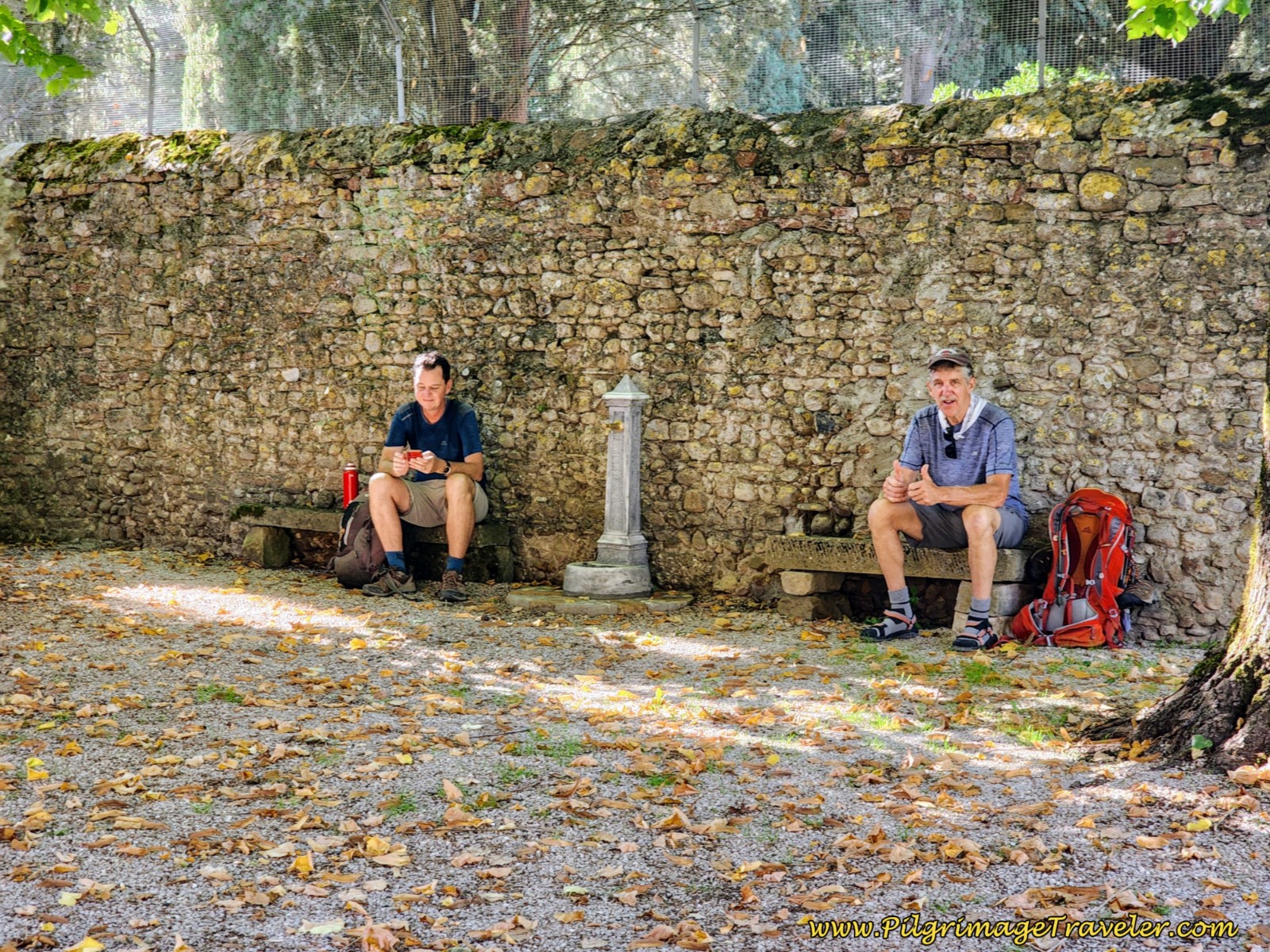 Waiting by the Fountain