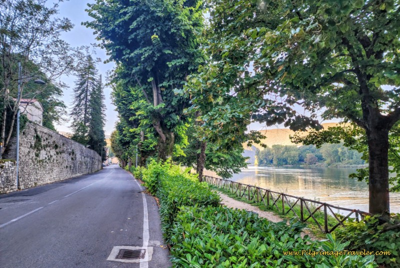 Way of St. Francis: Day Sixteen, Macenano to Piediluco - Lakefront Walkway