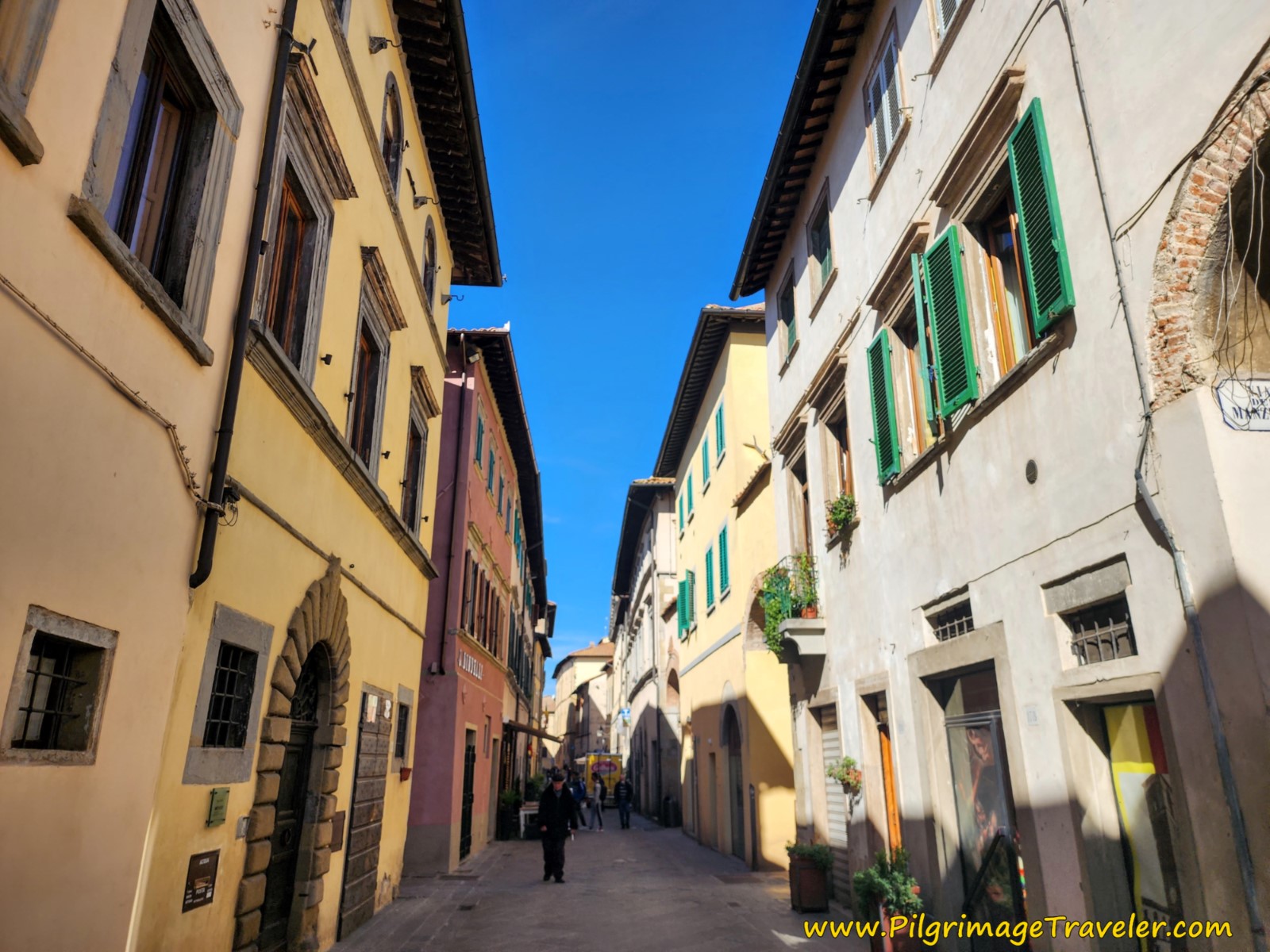 Follow the Via XX Settembre into the Center of Medieval Sansepolcro