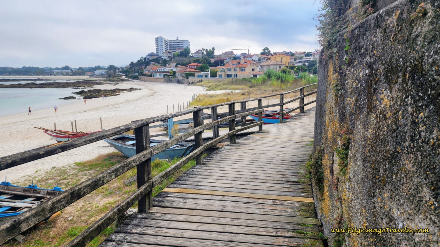 Boardwalk to the Praia da Fontaiña Boardwalk to the Praia da Fontaiña
