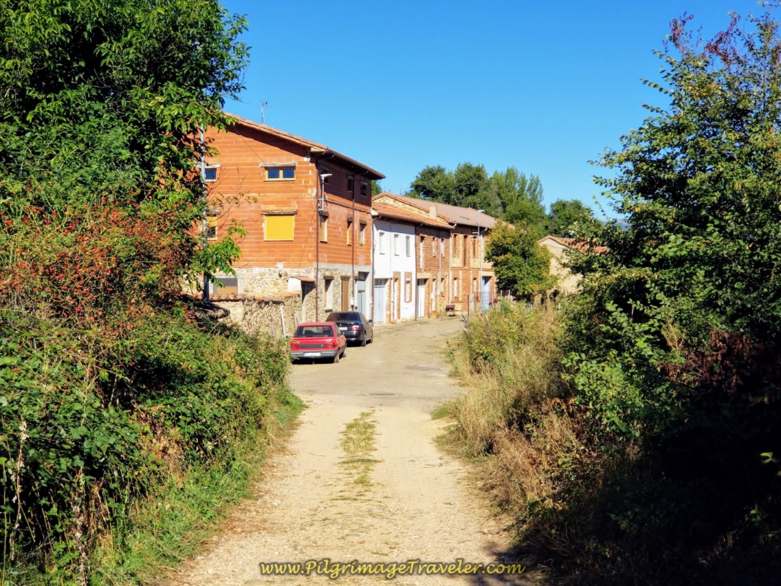 Entering Cabanillas on day one of the Camino de San Salvador