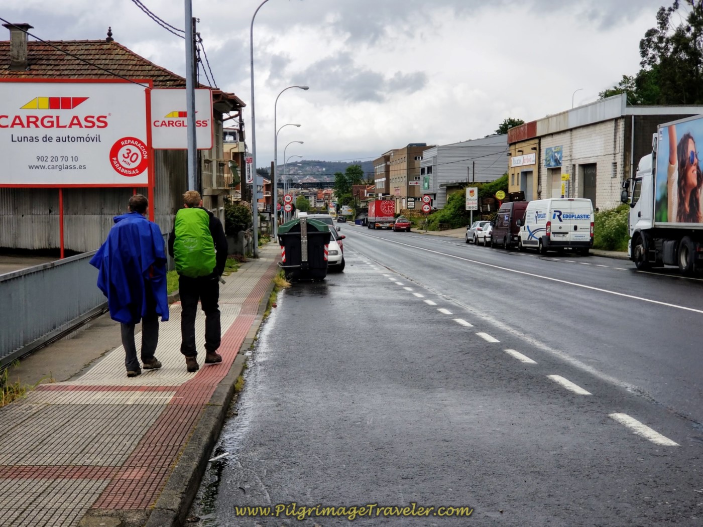 Join the N-550 to Walk Into Redondela on day twenty-one of the central route of the Portuguese Camino