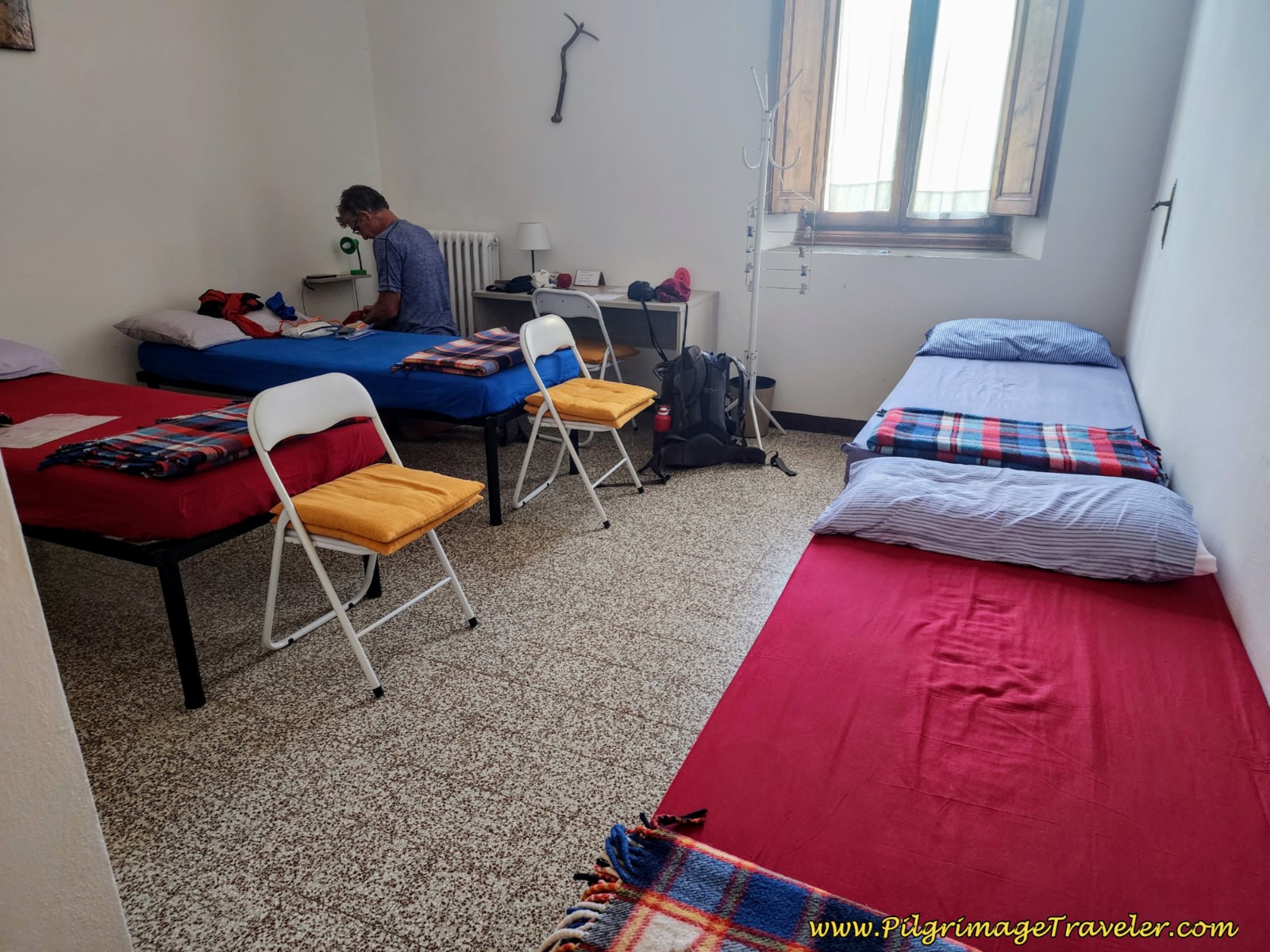 Simple Pilgrim's Room at the Monastero SS. Crocifisso e S. Maria