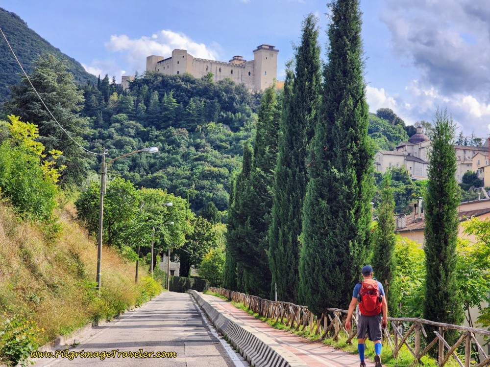 Way of St. Francis: Day Fourteen, Poreta to Spoleto - Spoleto Fortress Above
