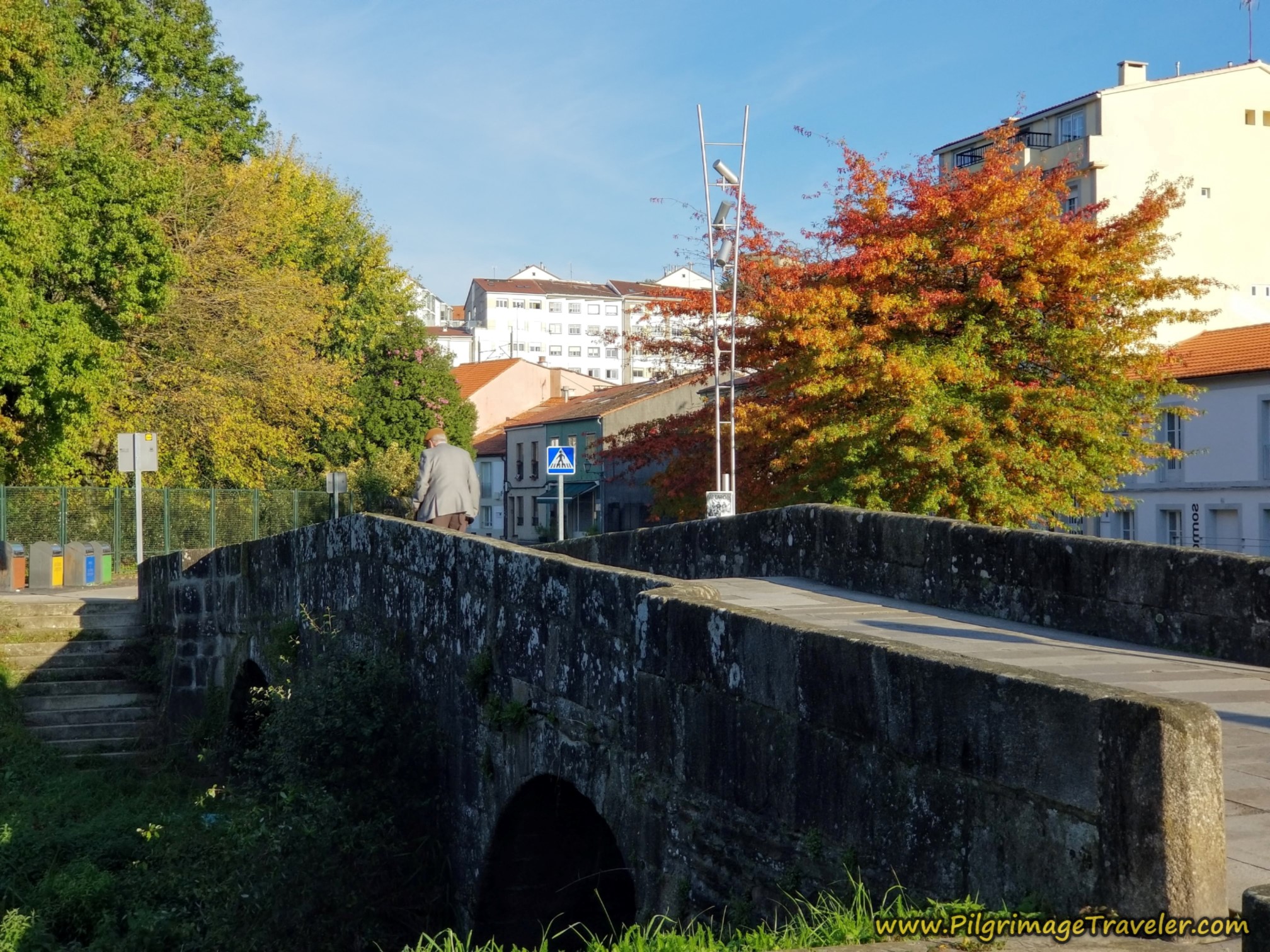 Cross the Sar River on a Romanesque Bridge