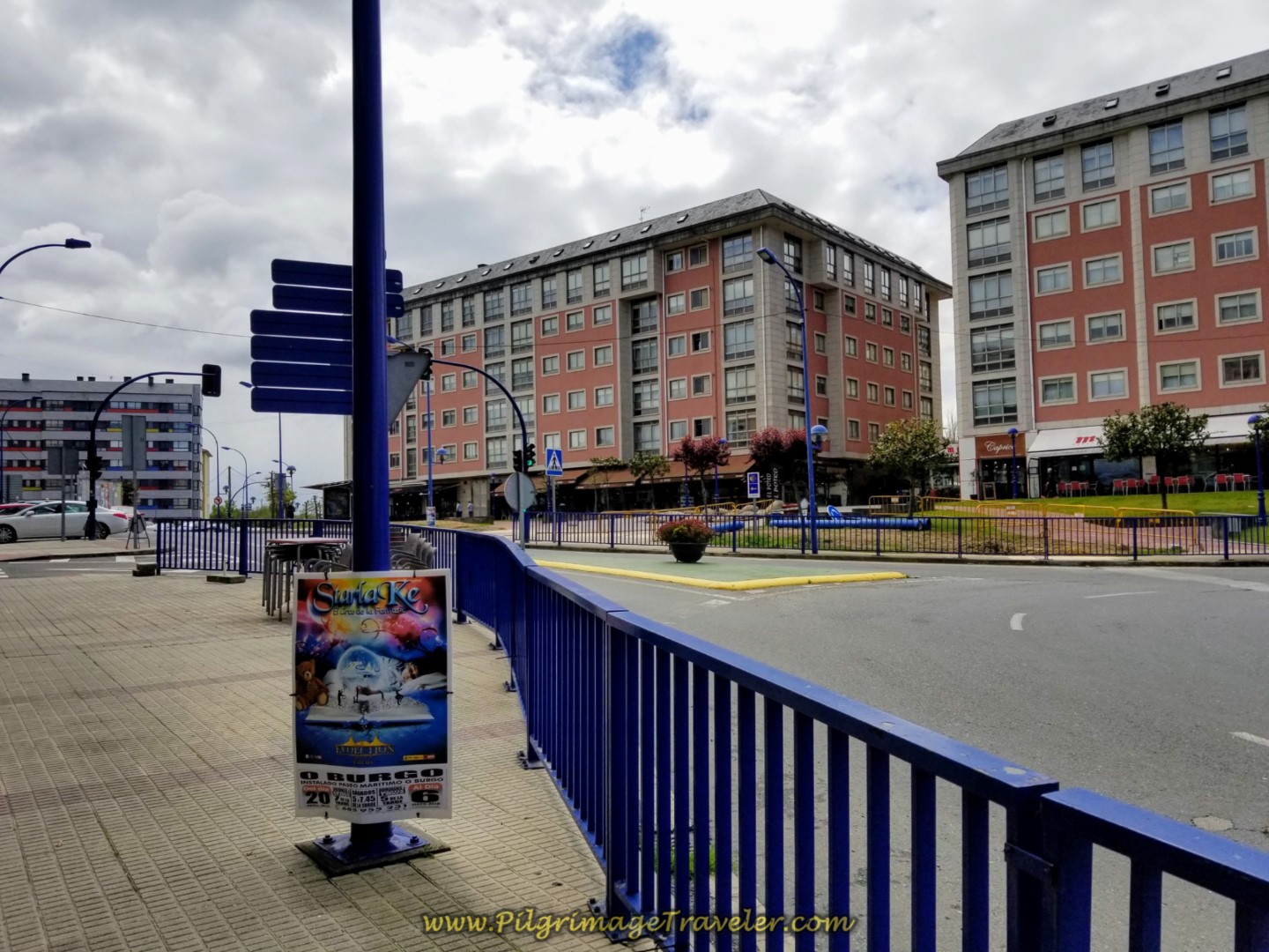Turn Onto the Avenida Galic1a on day one of the La Coruña Arm of the Camino Inglés Turn Onto the Avenida Galic1a on day one of the La Coruña Arm of the Camino Inglés