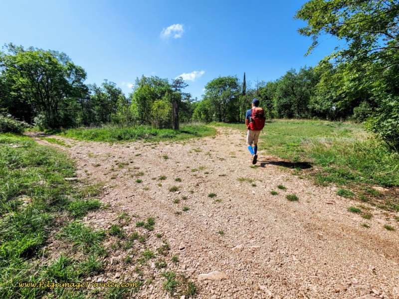 Way of St. Francis: Day Eleven, Assisi to Spello, Stay Straight at Open Crossroads on the Descent Heading Toward Spello