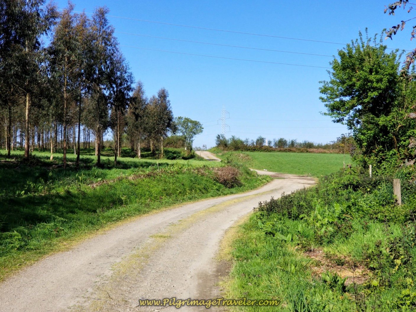 The Top of Final Hill Ahead on day six of the Camino Inglés