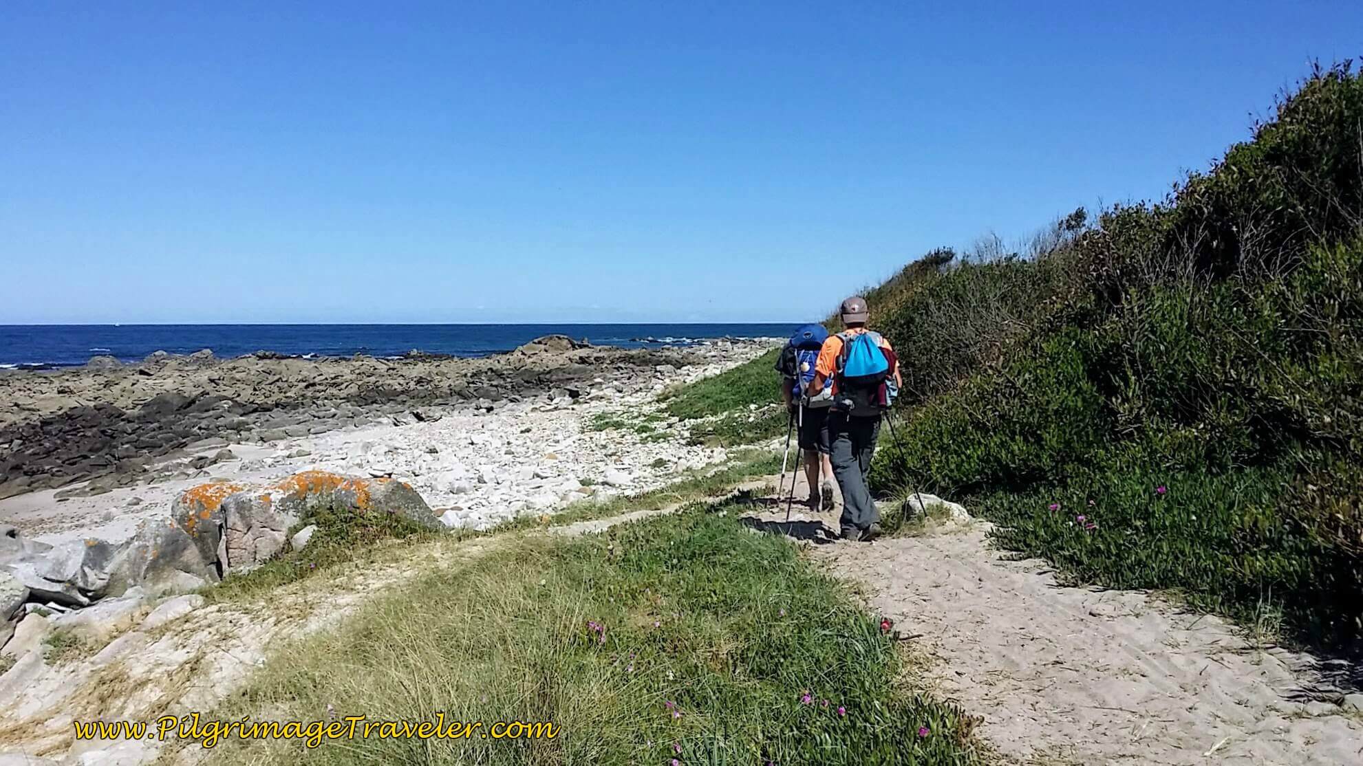 Single Track Leads to Praia da Gelfa on day eighteen of the Portuguese Way on the Senda Litoral