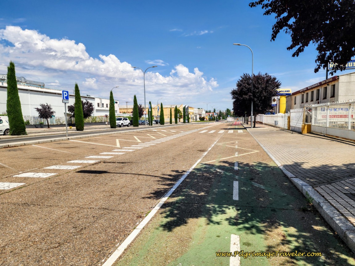 Along the Industrial Avenida Carbajosa de la Sagrada, Salamanca