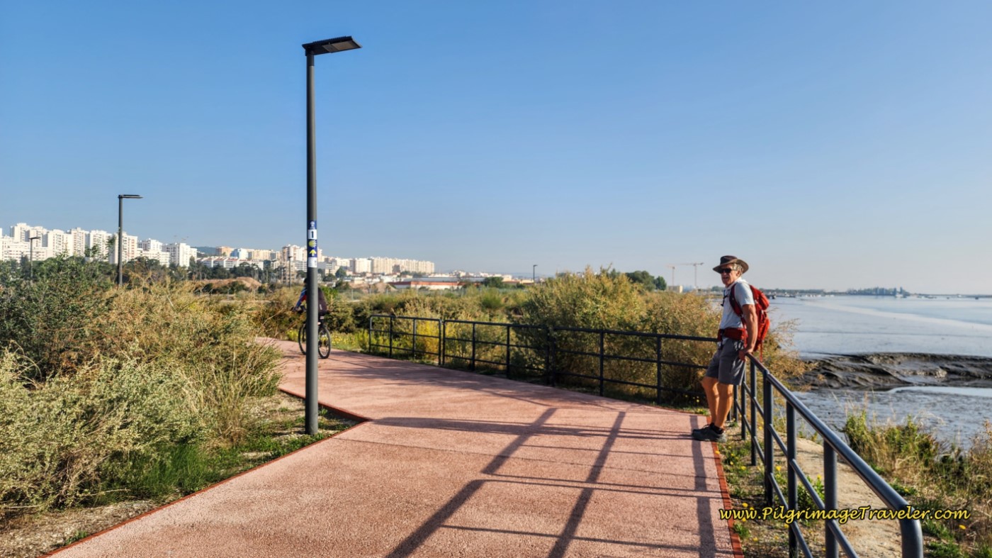 Rich on the Tejo Riverside Walkway
