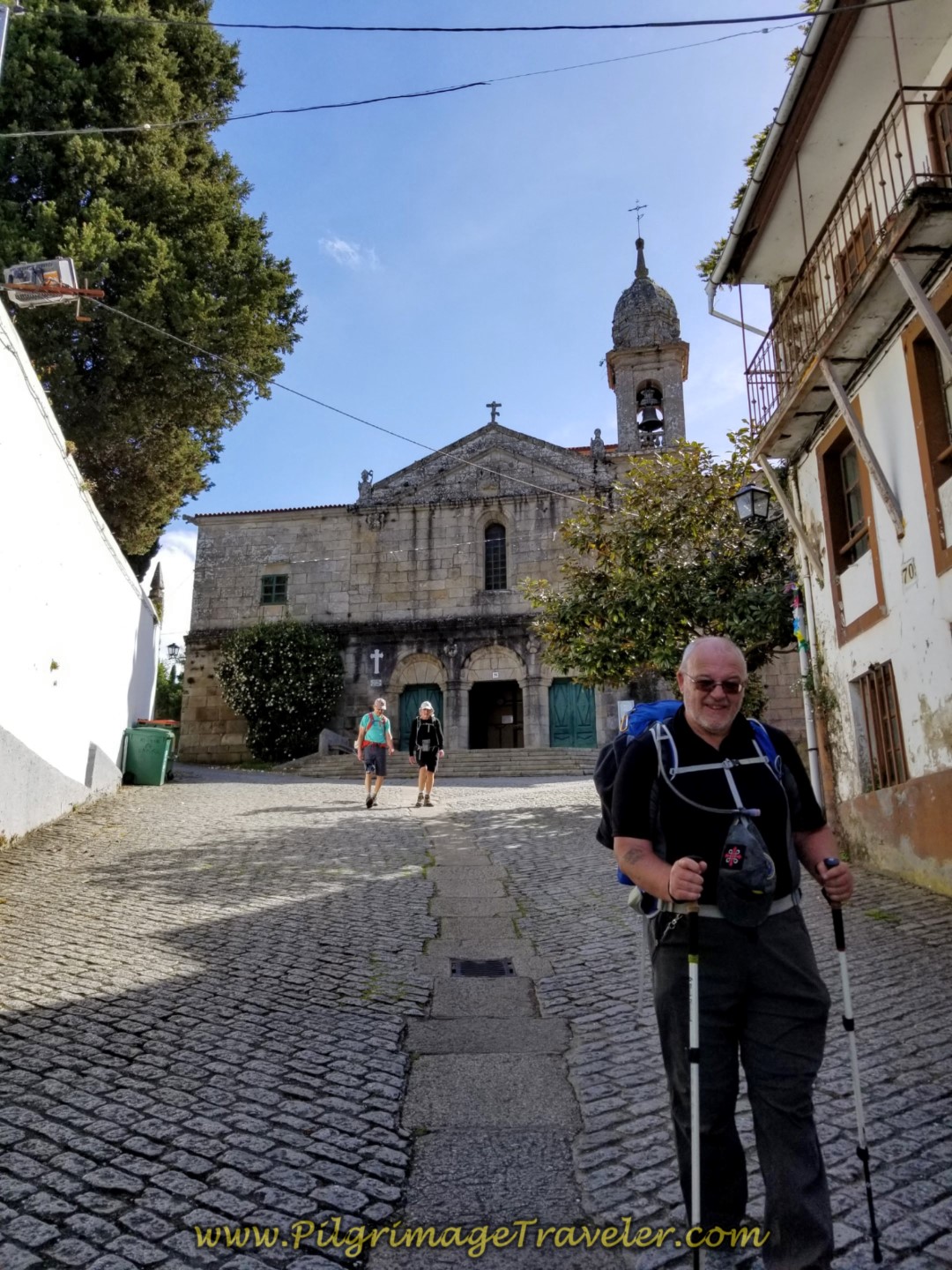 Steve Passes the Santuario de Nosa Señora do Camiño on day four of the English Way