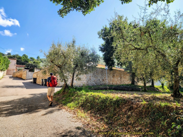 Way of St. Francis: Day Twelve, Spello to Trevi - 2nd Right Turn by Another Wall