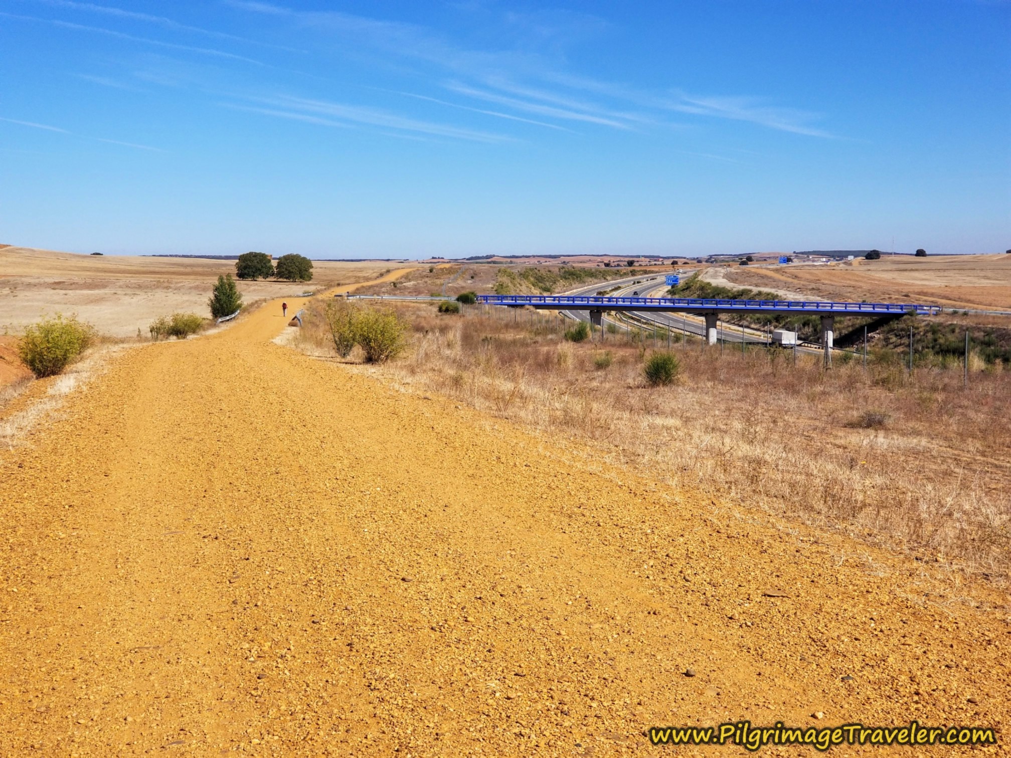 Down the Highway Embankment on the Opposite Side