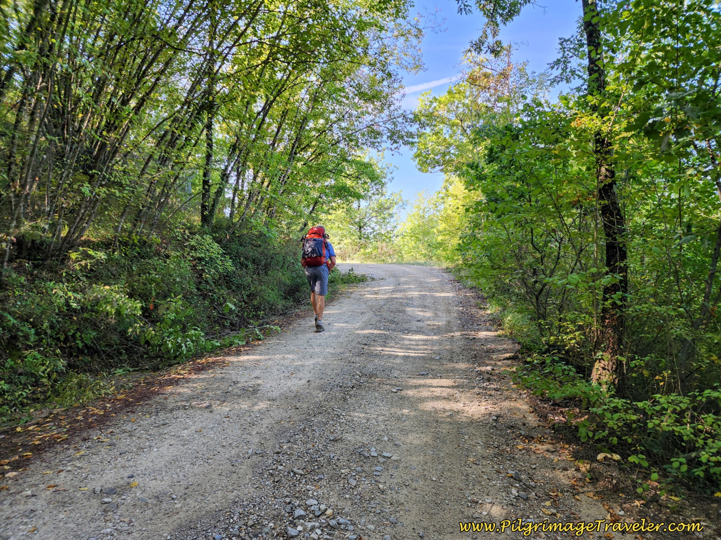 Easy Gravel Lane on the Third Climb of the Day