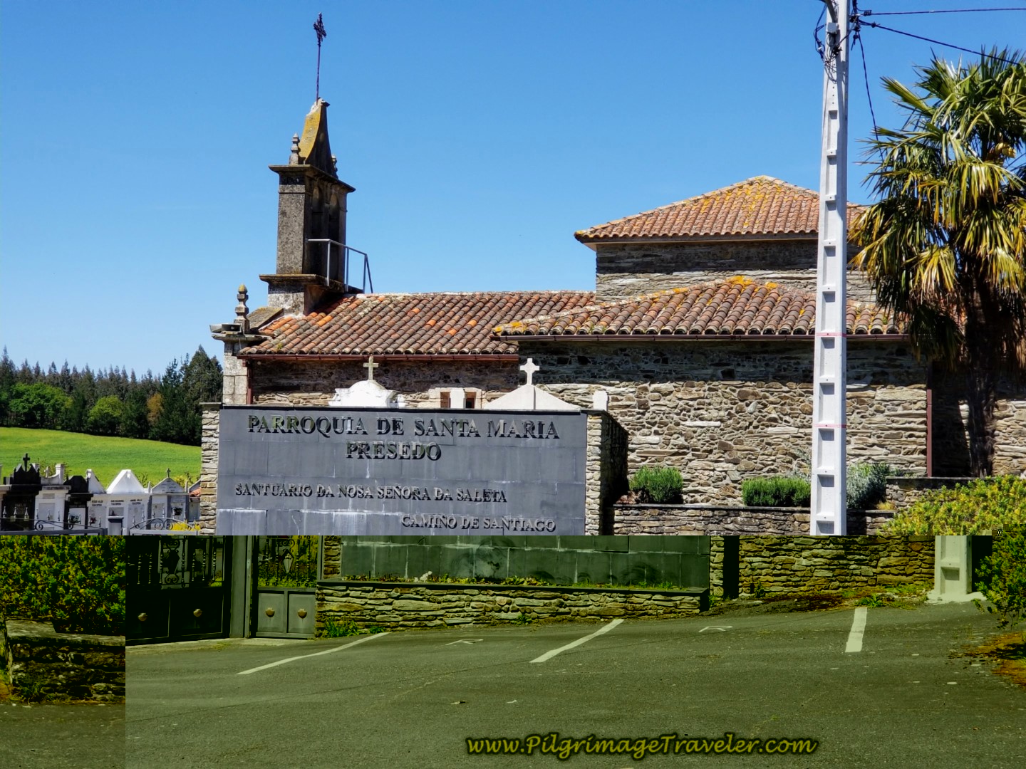 Pass the Santuario da Nosa Señora da Saleta in Presedo on day five of the English Way