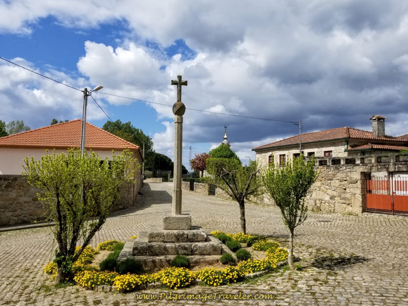 Turn Right at Cruzeiro on day nineteen on the Central Route of the Portuguese Camino Turn Right at Cruzeiro on day nineteen on the Central Route of the Portuguese Camino