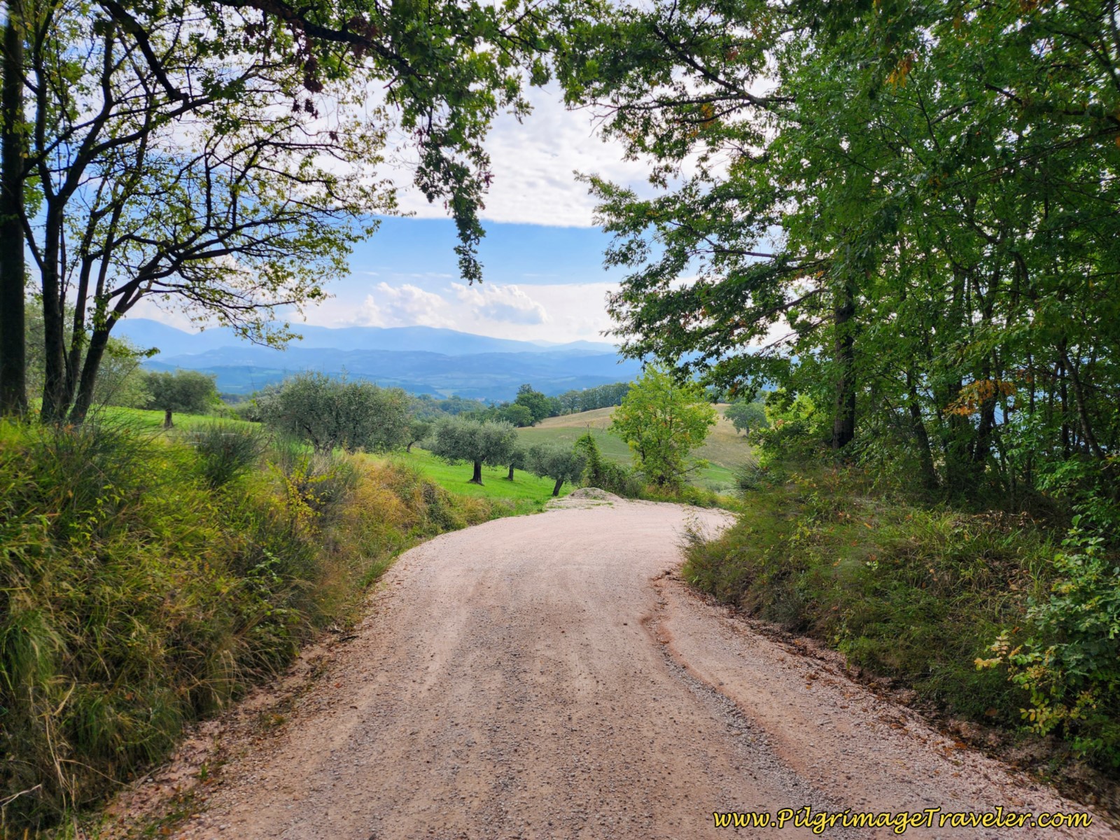 Road Towards Next Agriturismo, day eight, Way of St. Francis, Gubbio to Biscina