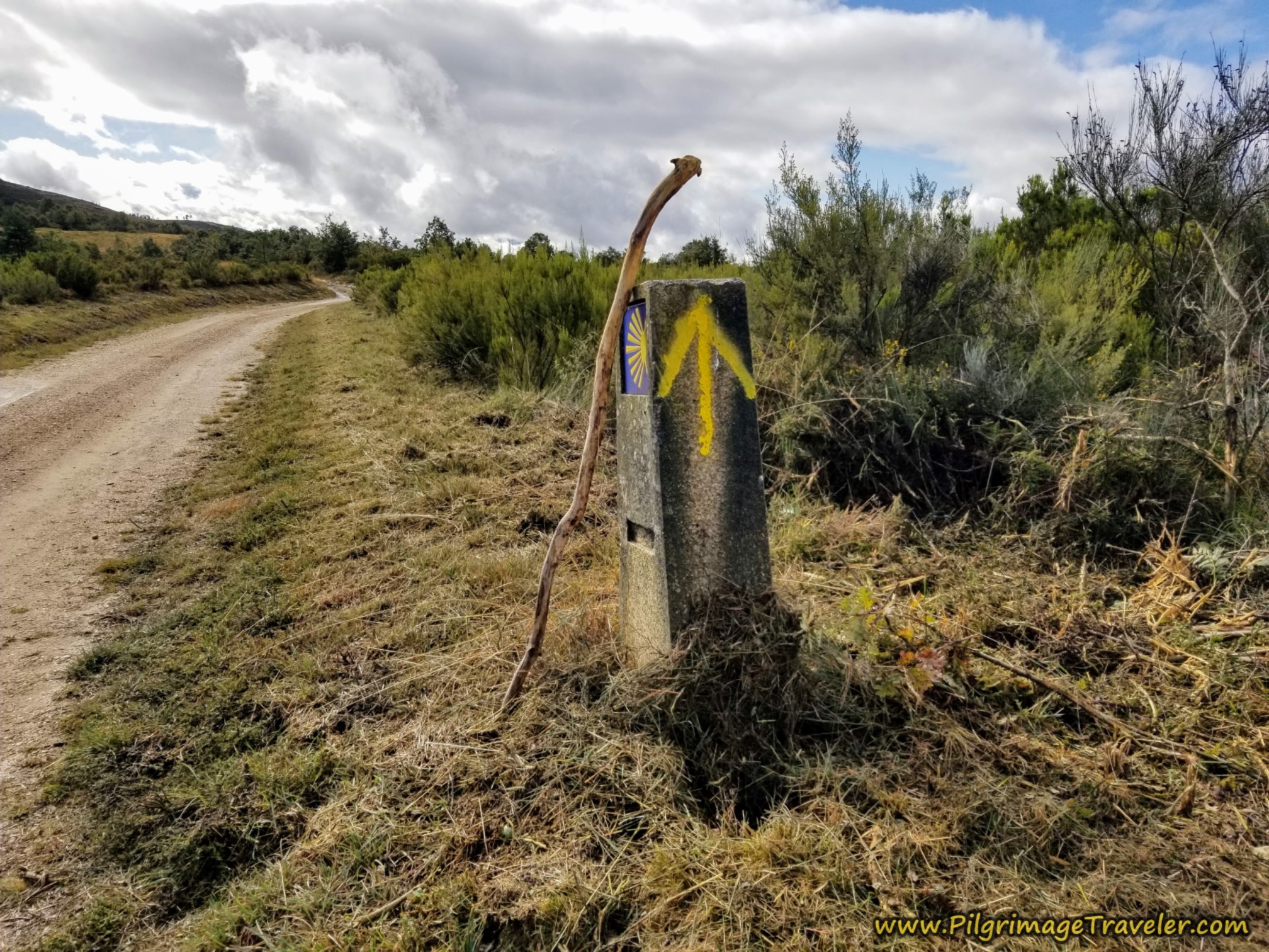 Stay Left at the Y-Intersection on the Camino Sanabrés from to A Venda da Capela to A Laza