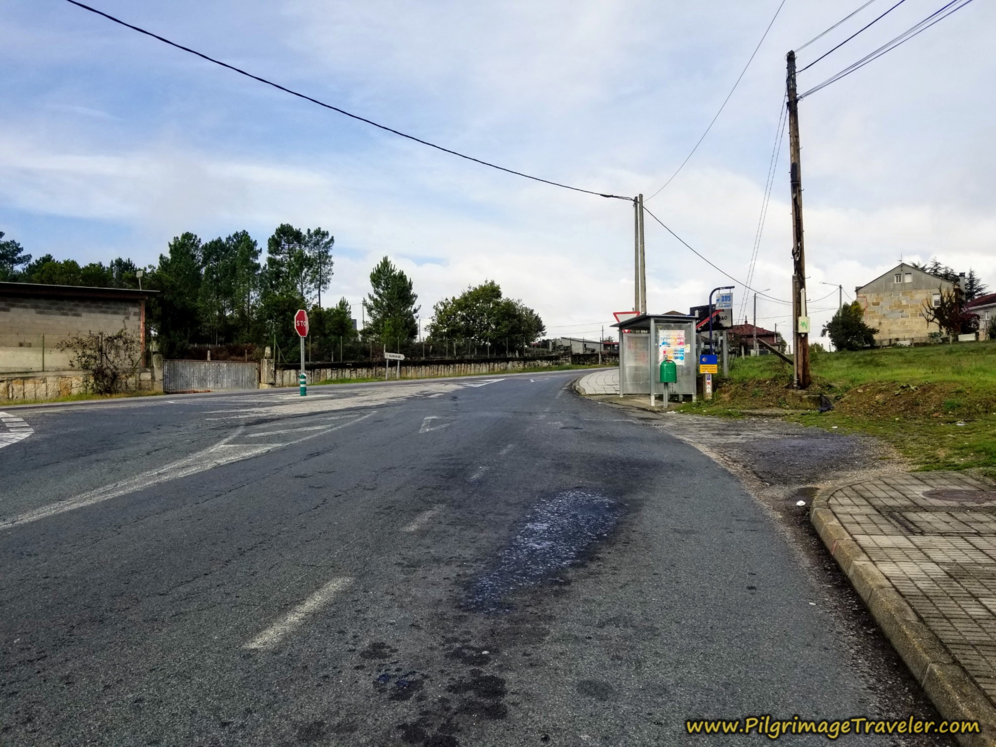 Up the Hill and Join the OU-105 at the Bus Stop
