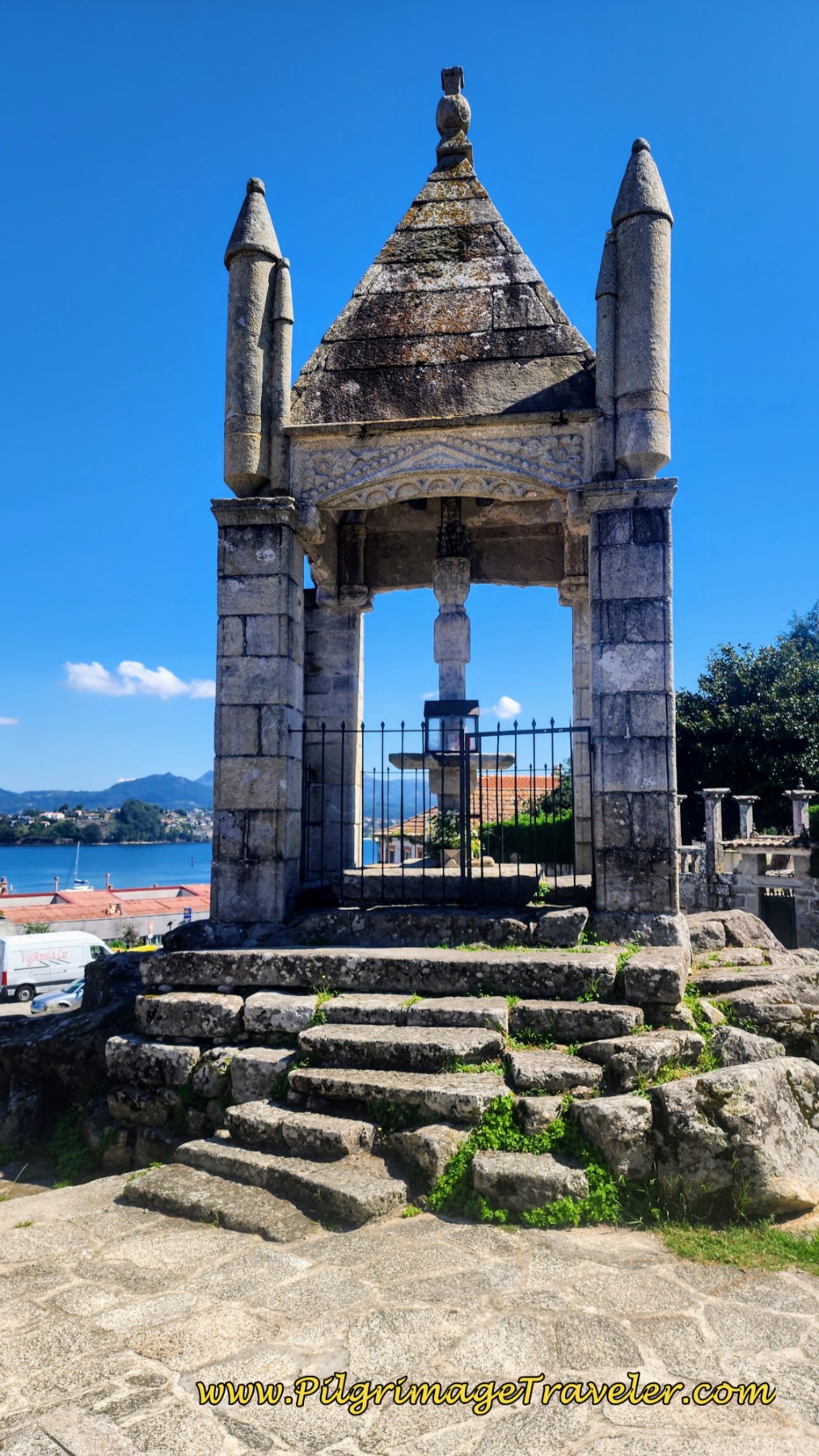15th Century Cruceiro de Santísima Trinidade Camino Portugués Coastal Route and Senda Litoral: 15th Century Cruceiro de Santísima Trinidade