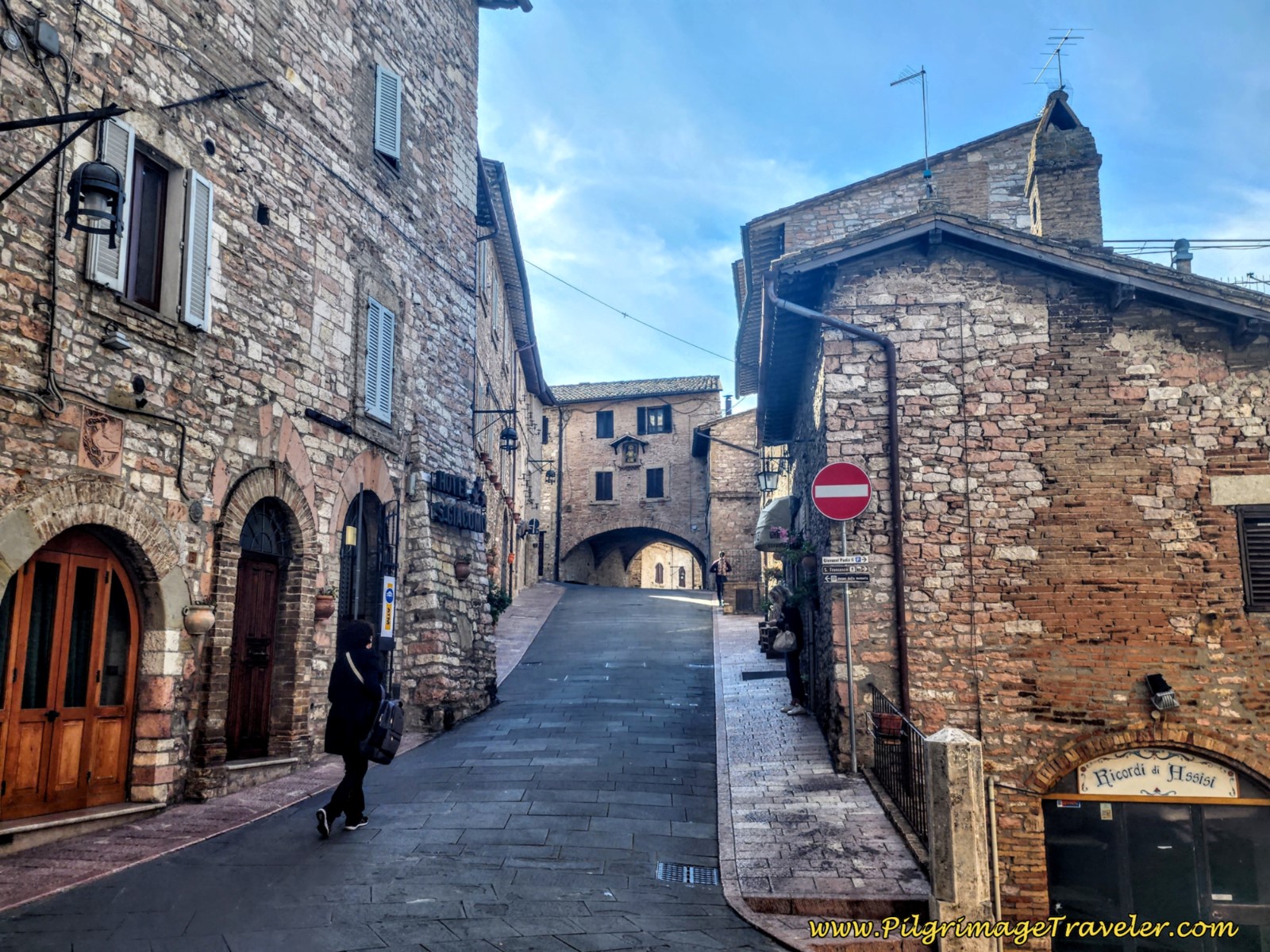 Look Up the Via San Giacomo