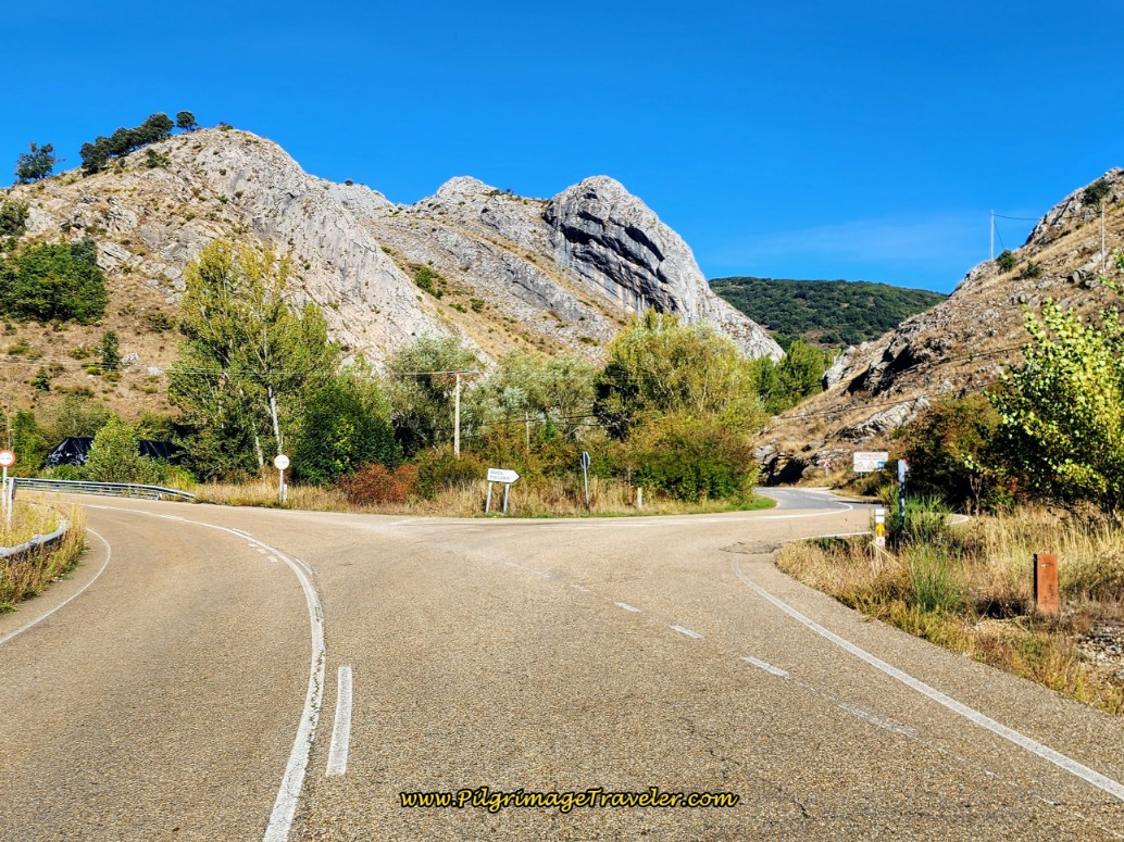 Take Road to Right Towards Buiza