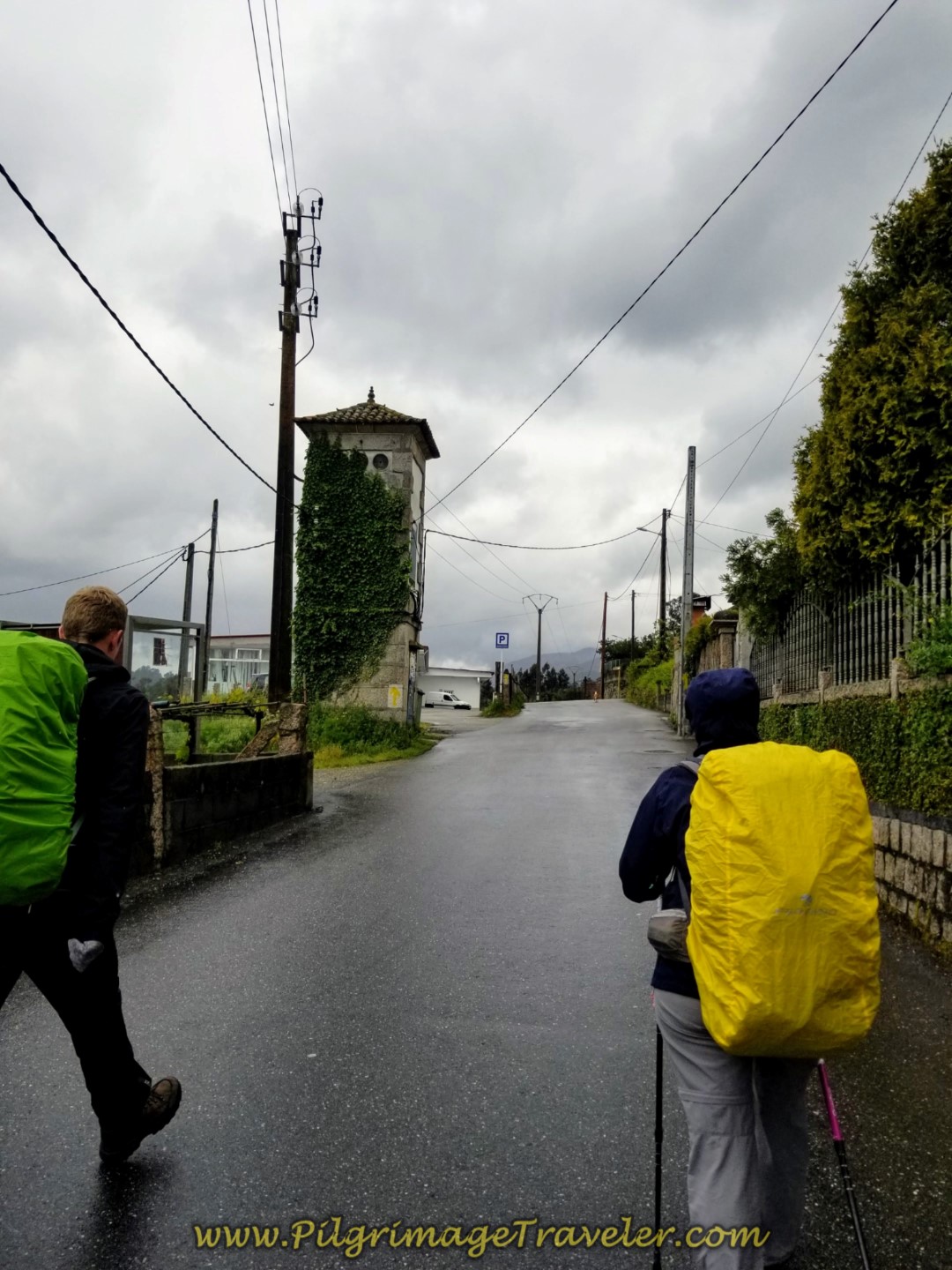 Camiño Vello de Santiago Parallels the N-550 Northward in O Porriño on day twenty-one of the central route of the Portuguese Camino