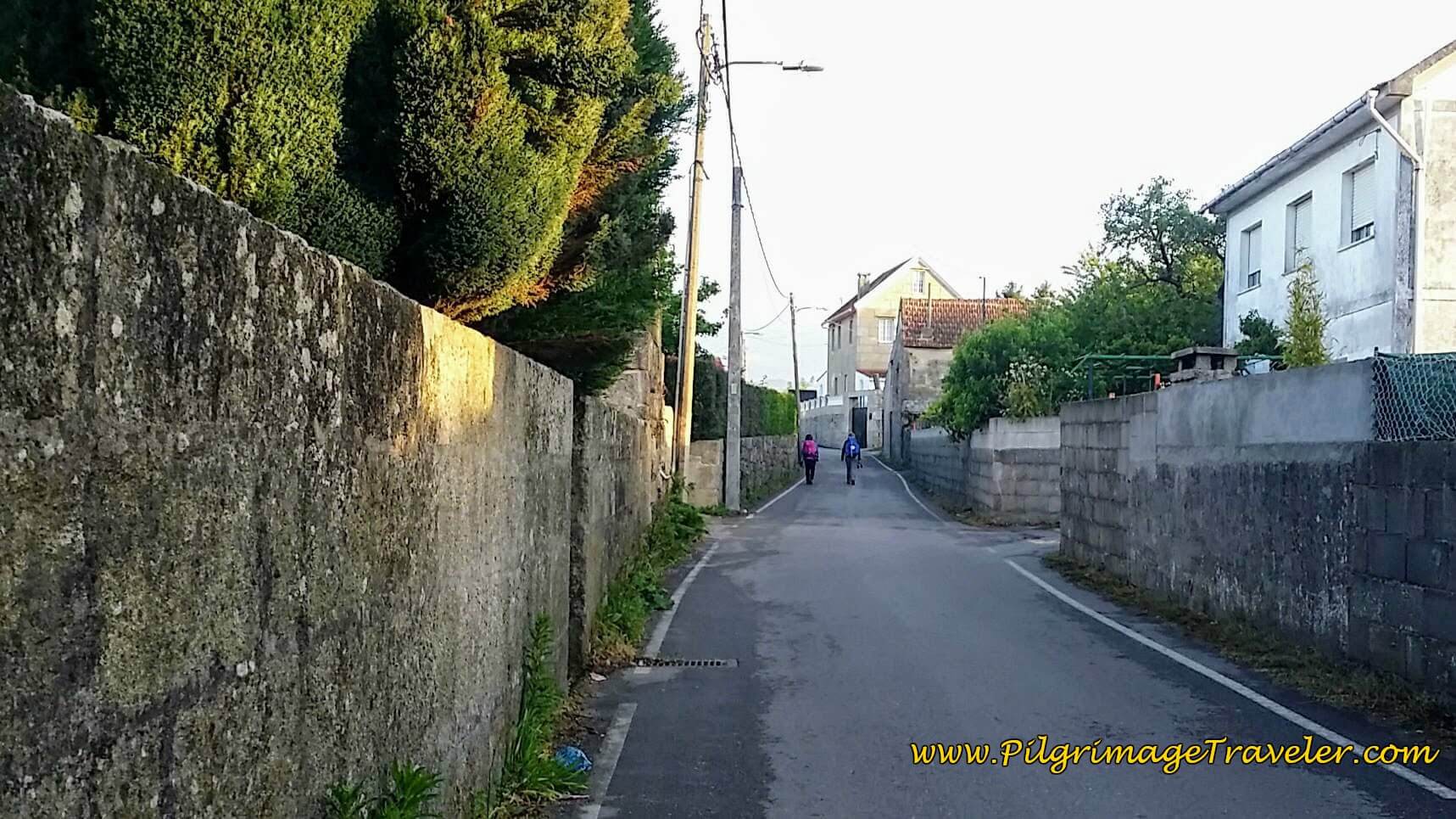 Leaving Redondela on the Camiño do Esteiro, day twenty-two on the Camino Portugués