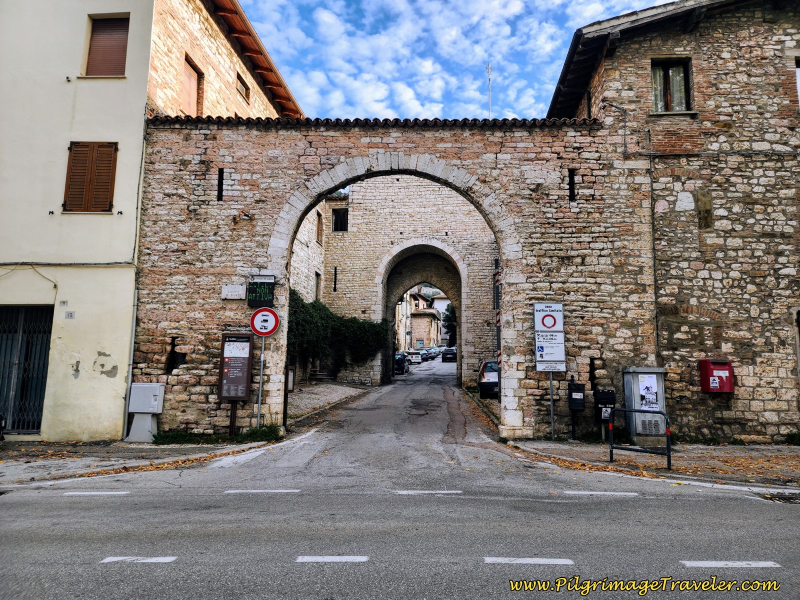 Porta San Pietro, Gubbio, day eight, Way of St. Francis, Gubbio to Biscina