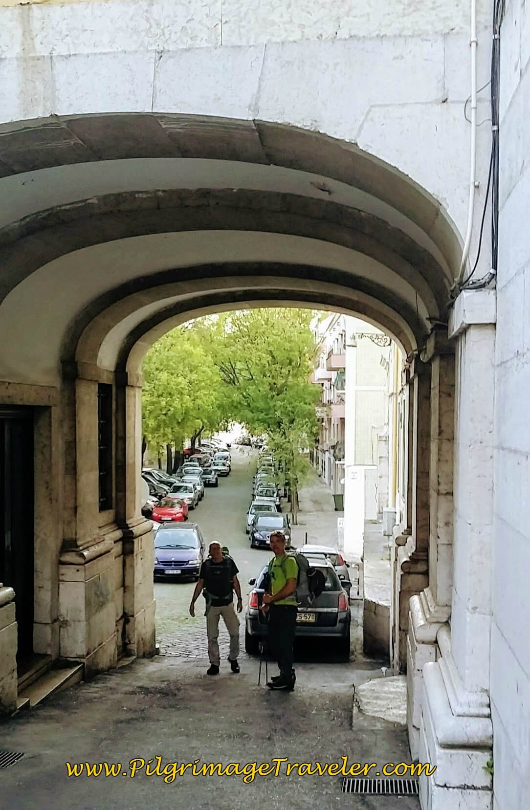 Archway along the Rua do Paraíso, Lisbon, Portugal